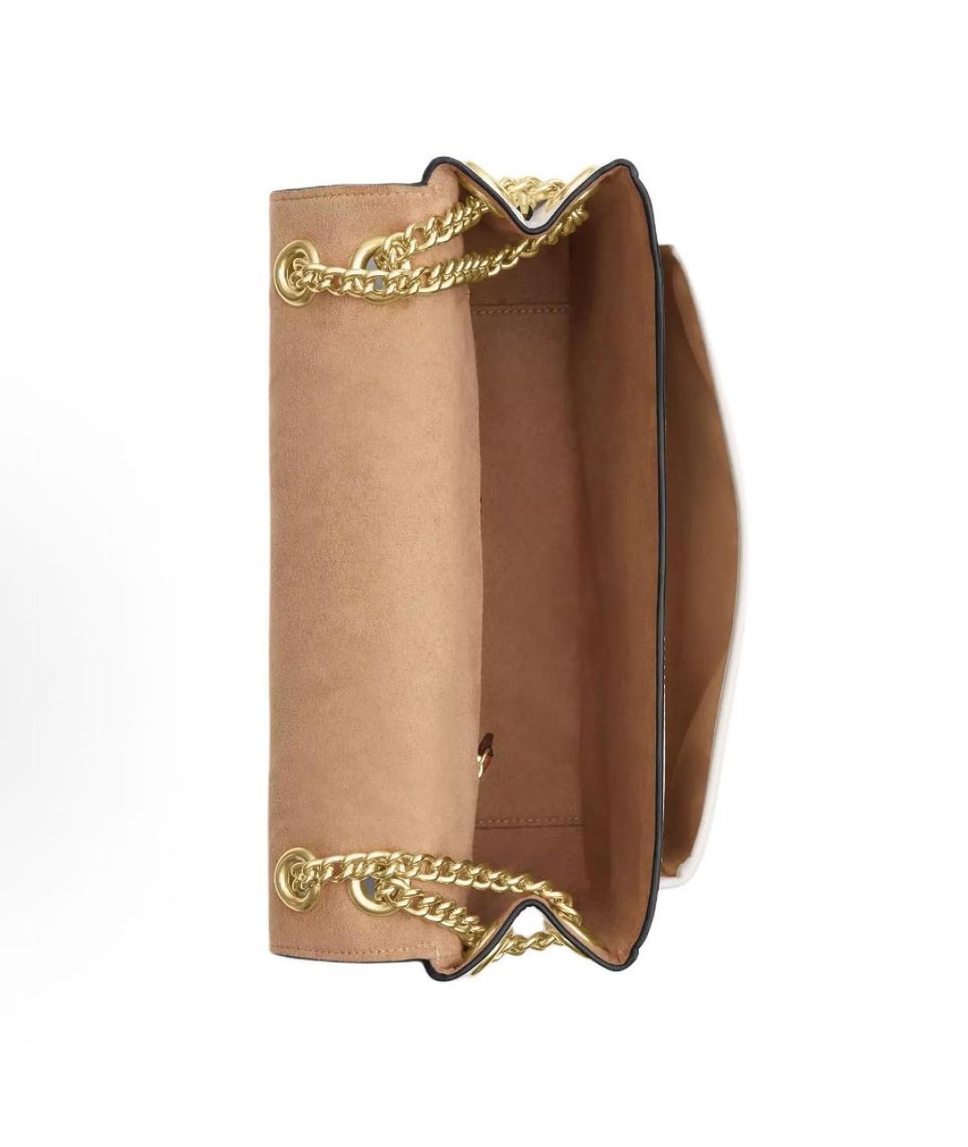 COACH Белая кожаная сумка через плечо, фото 3