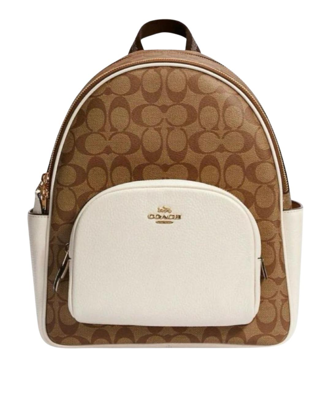 COACH Коричневый кожаный рюкзак, фото 1