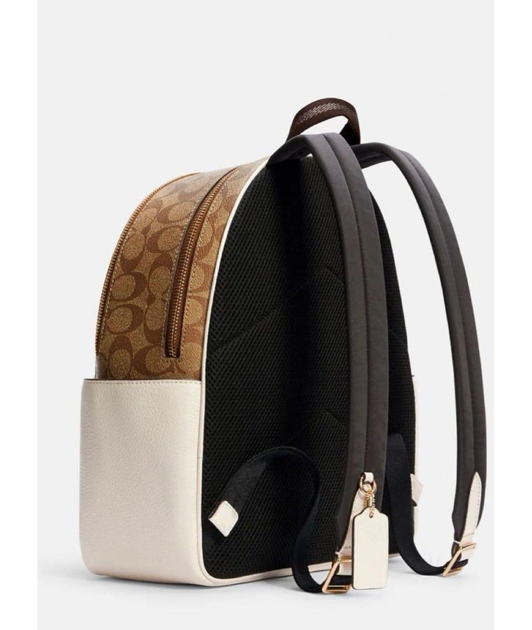 COACH Коричневый кожаный рюкзак, фото 3