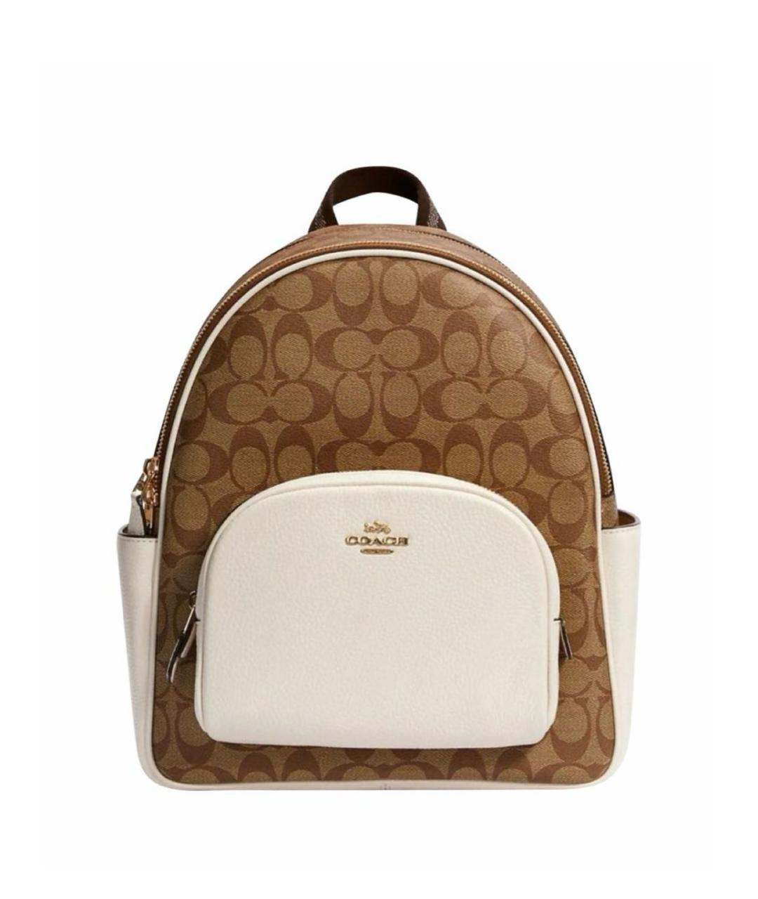 COACH Коричневый кожаный рюкзак, фото 8