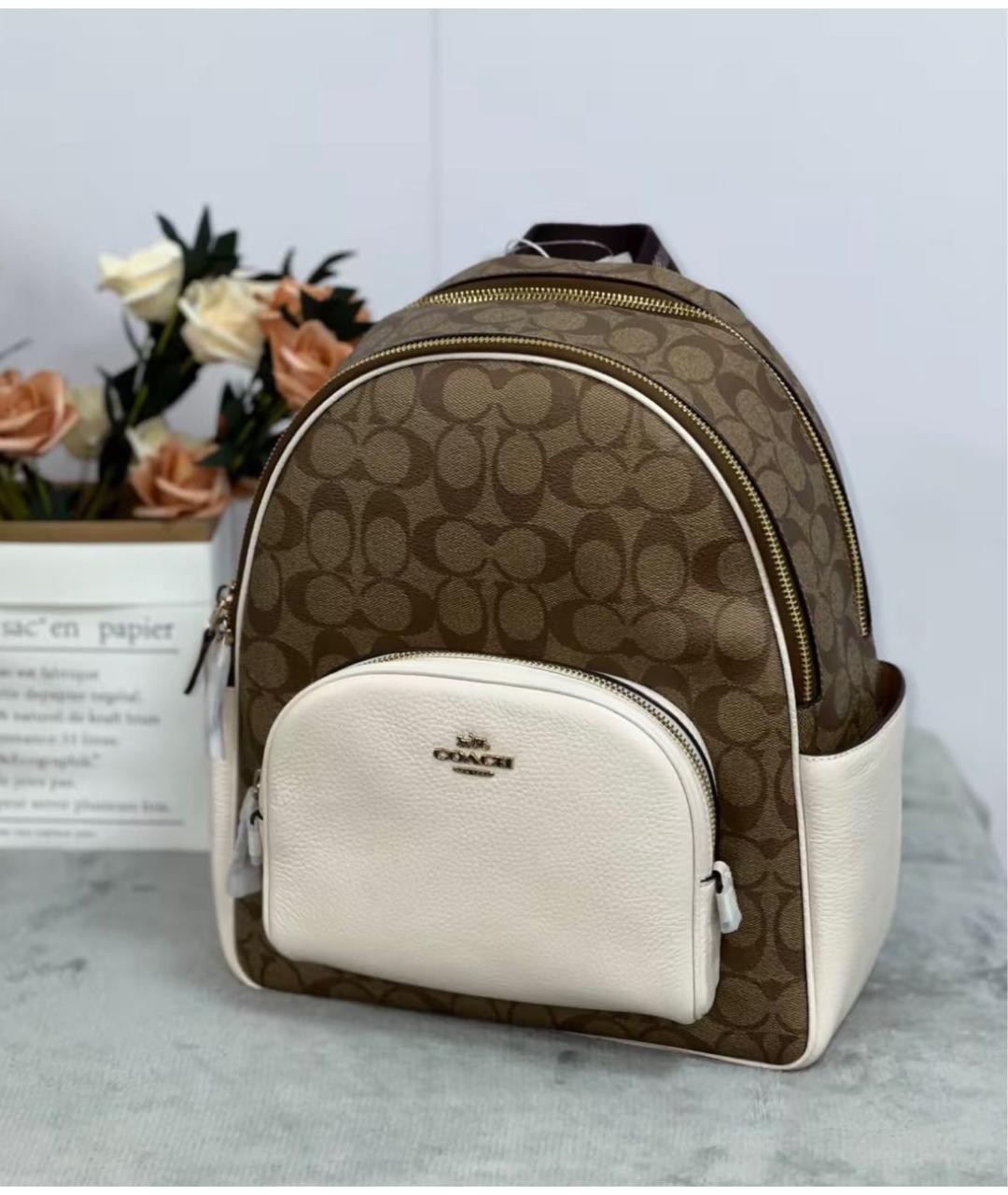 COACH Коричневый кожаный рюкзак, фото 2