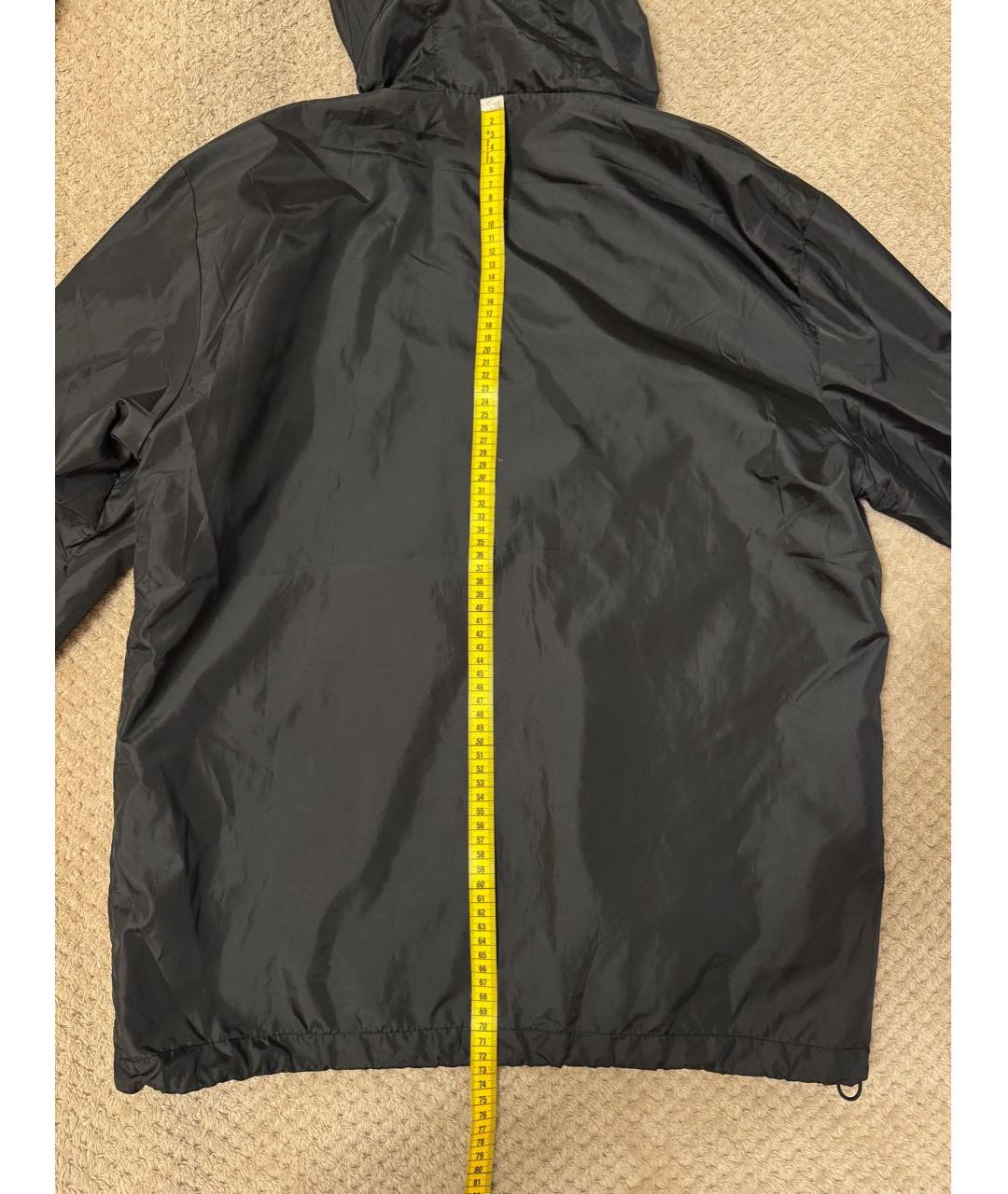 MONCLER Черная полиэстеровая куртка, фото 2