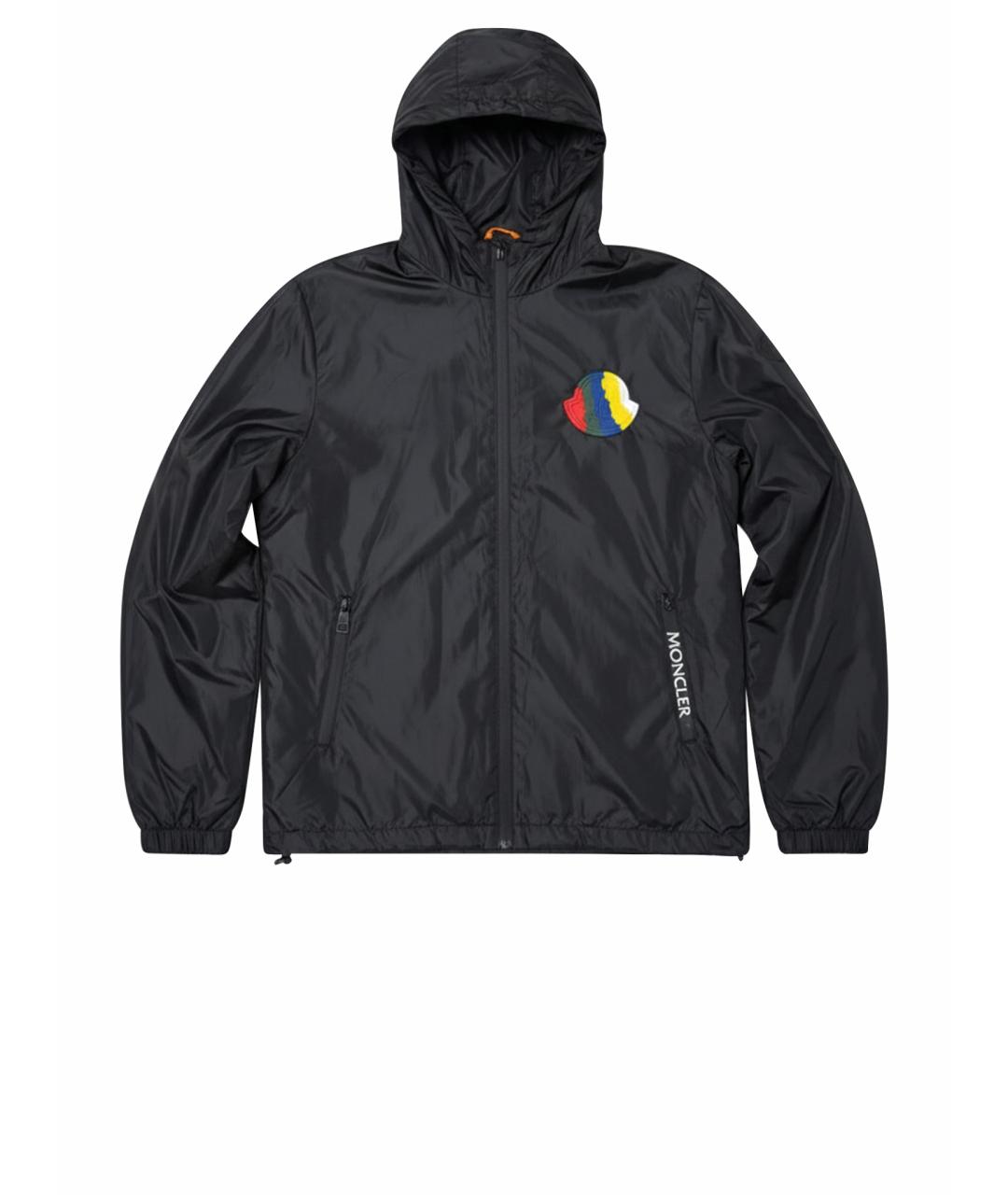 MONCLER Черная полиэстеровая куртка, фото 1