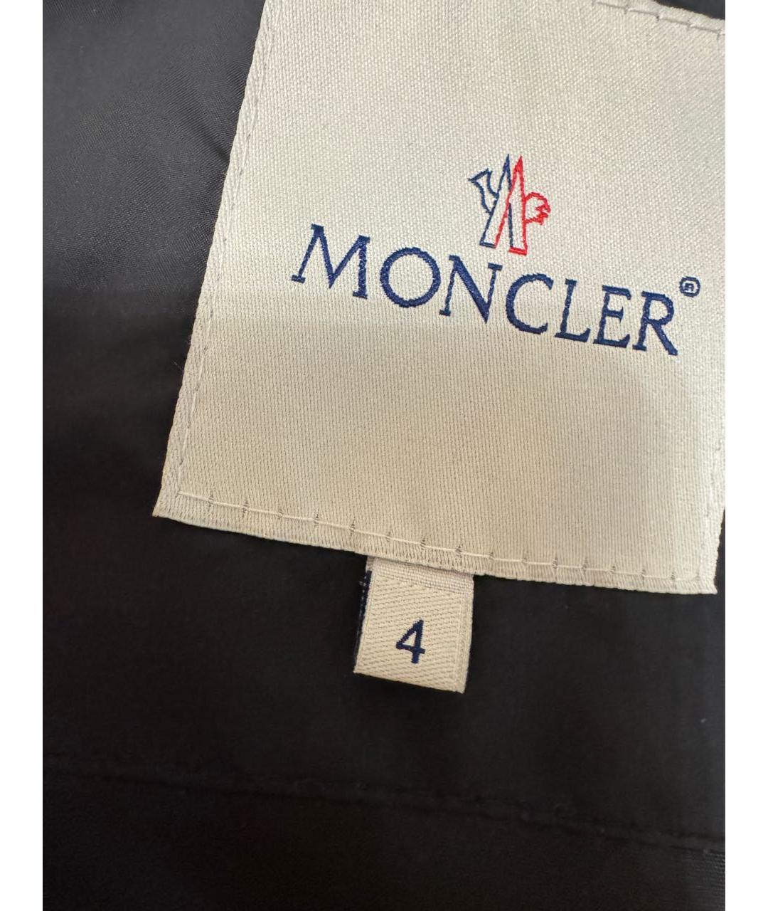 MONCLER Черная полиэстеровая куртка, фото 3