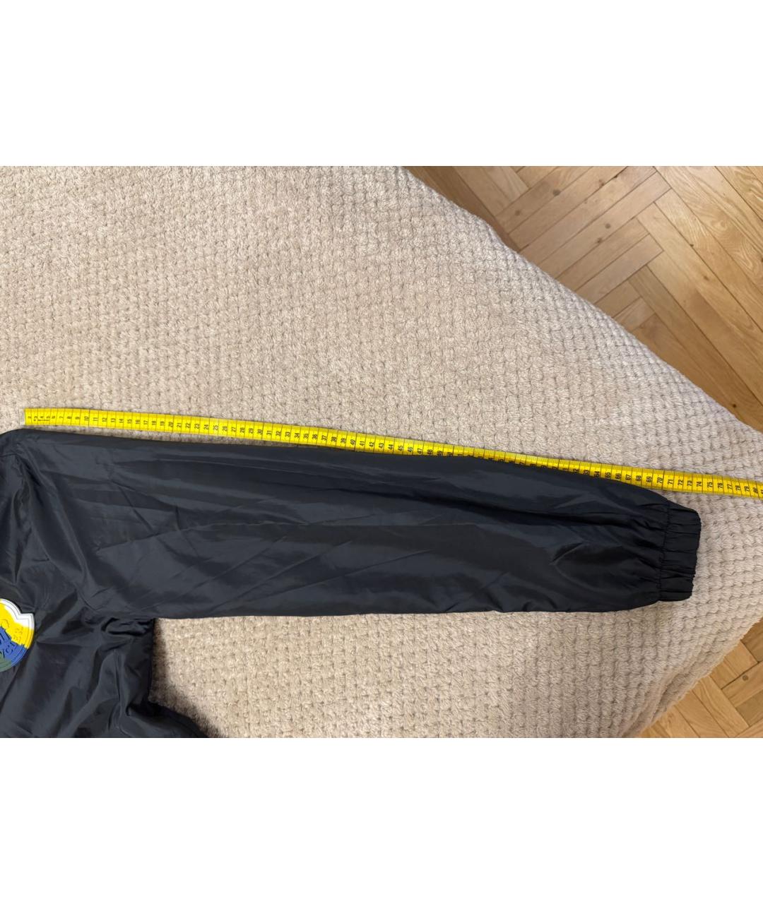 MONCLER Черная полиэстеровая куртка, фото 7