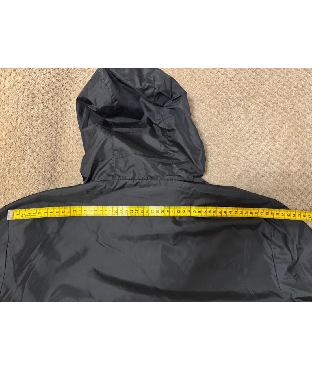 MONCLER Черная полиэстеровая куртка, фото 6