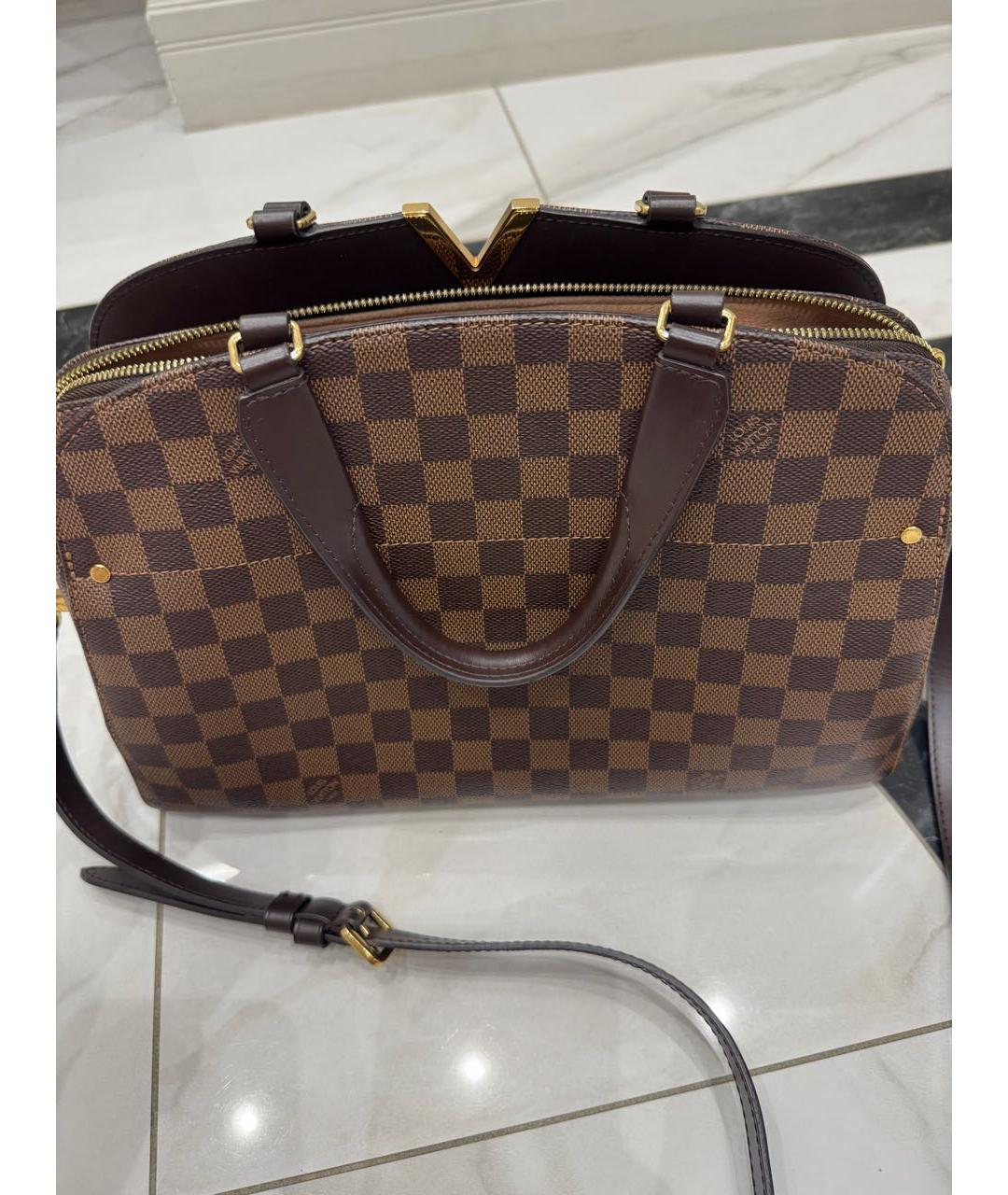 LOUIS VUITTON Коричневая сумка с короткими ручками, фото 3