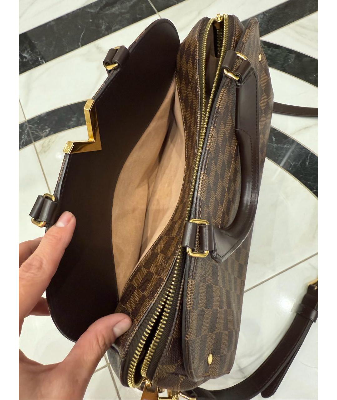 LOUIS VUITTON Коричневая сумка с короткими ручками, фото 4