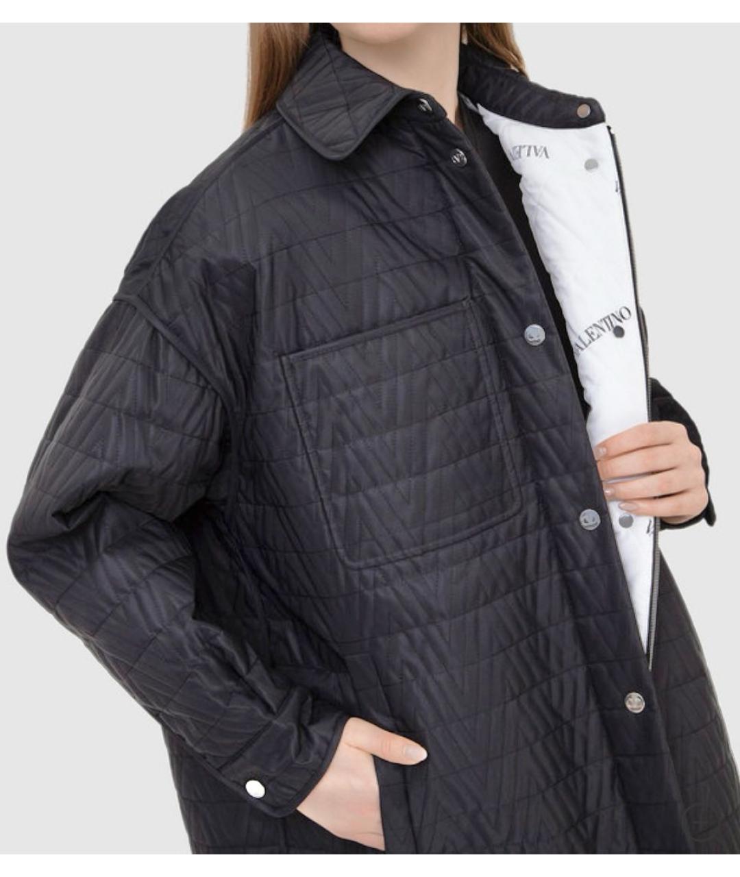 VALENTINO Черная полиэстеровая куртка, фото 4