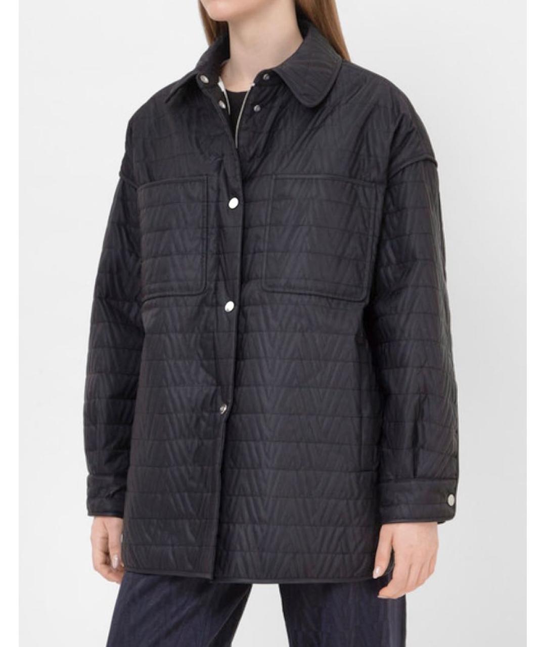 VALENTINO Черная полиэстеровая куртка, фото 3