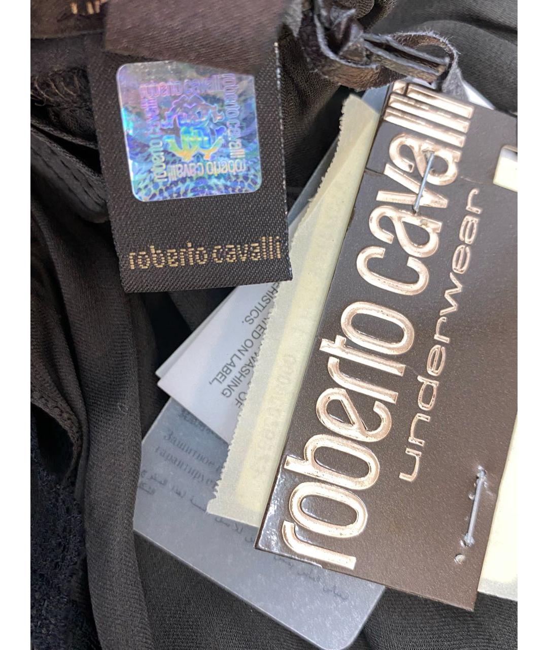 ROBERTO CAVALLI Коричневое шелковое платье, фото 7