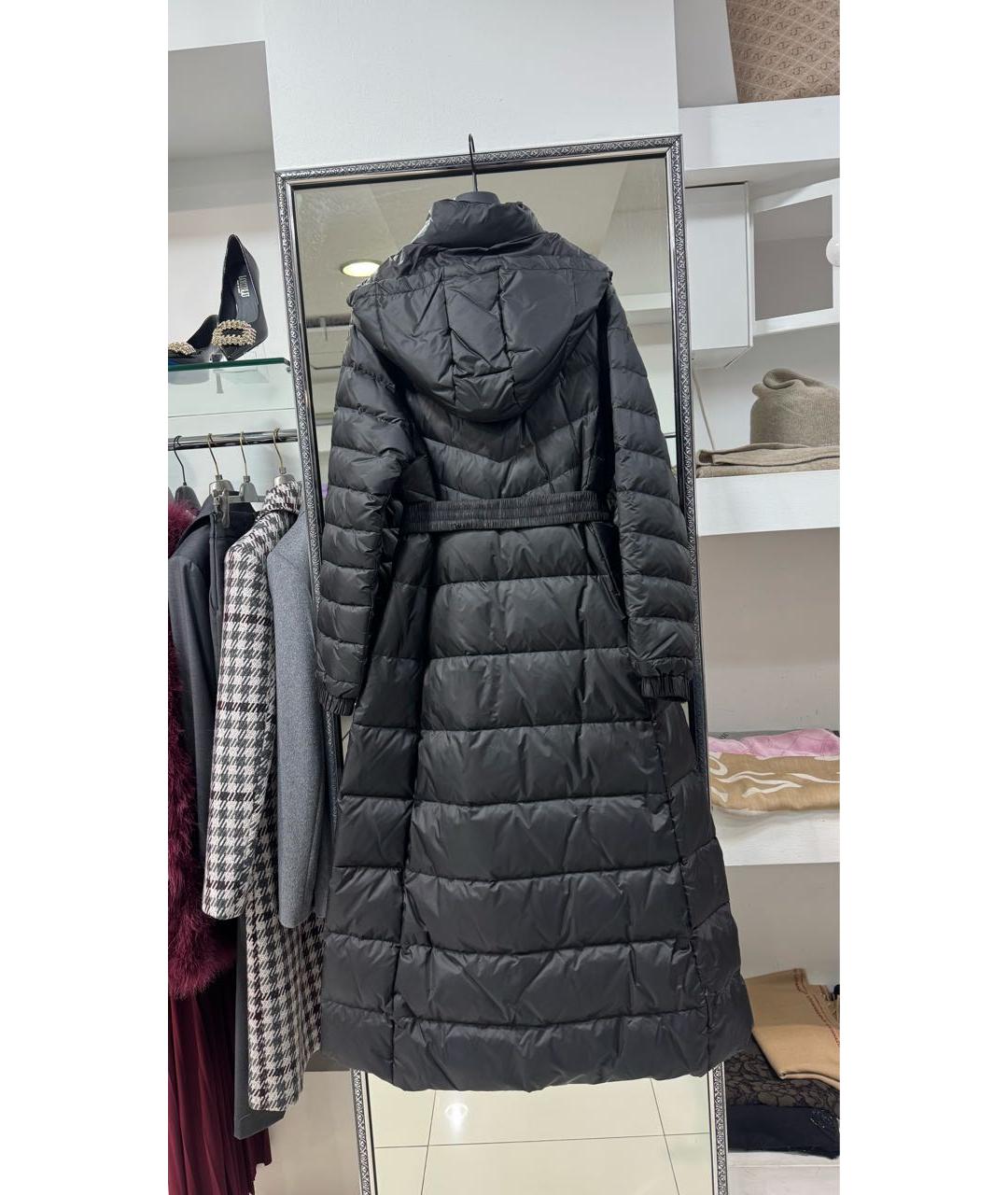 TWIN-SET Черный полиэстеровый пуховик, фото 2