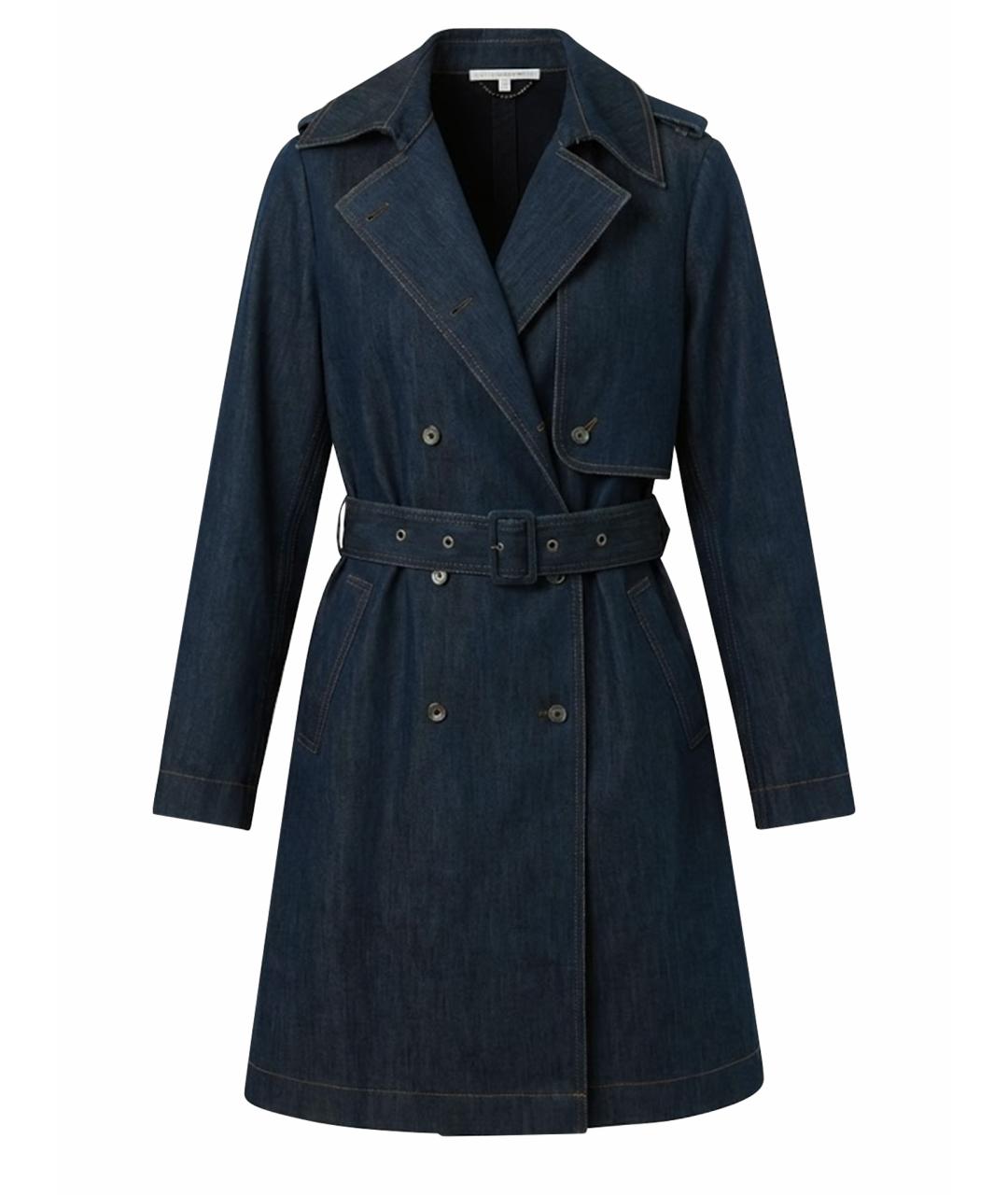STELLA MCCARTNEY Темно-синий деним тренч/плащ, фото 1