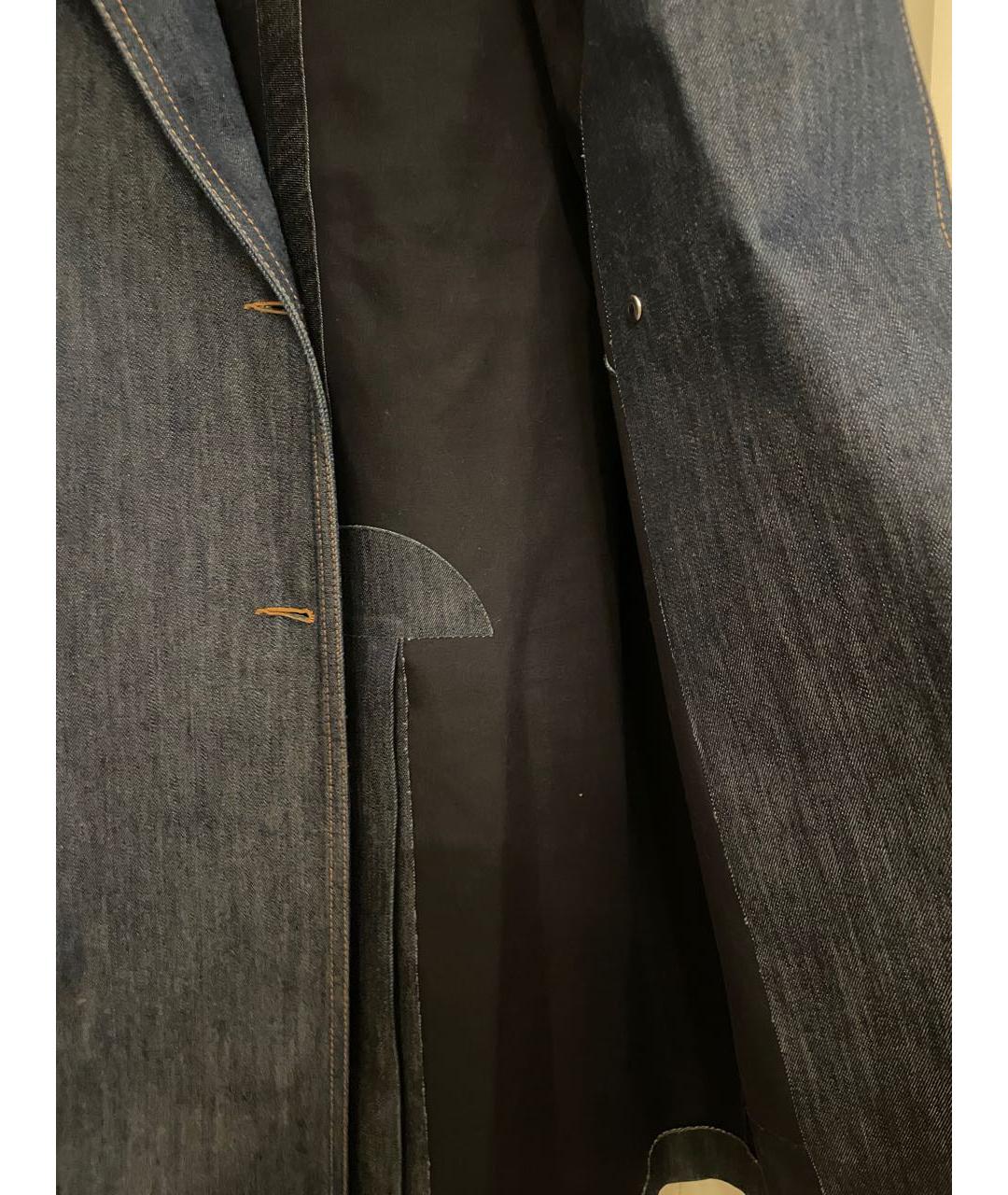 STELLA MCCARTNEY Темно-синий деним тренч/плащ, фото 4