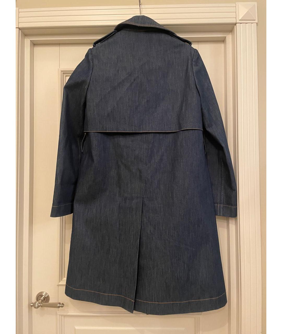 STELLA MCCARTNEY Темно-синий деним тренч/плащ, фото 2