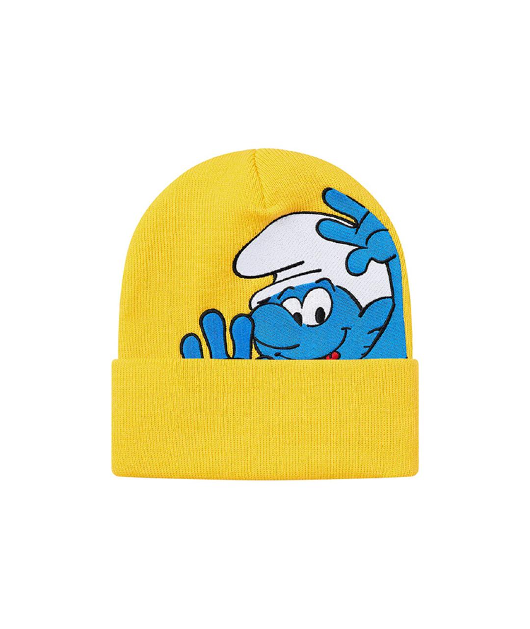 SUPREME Желтая шапка, фото 2