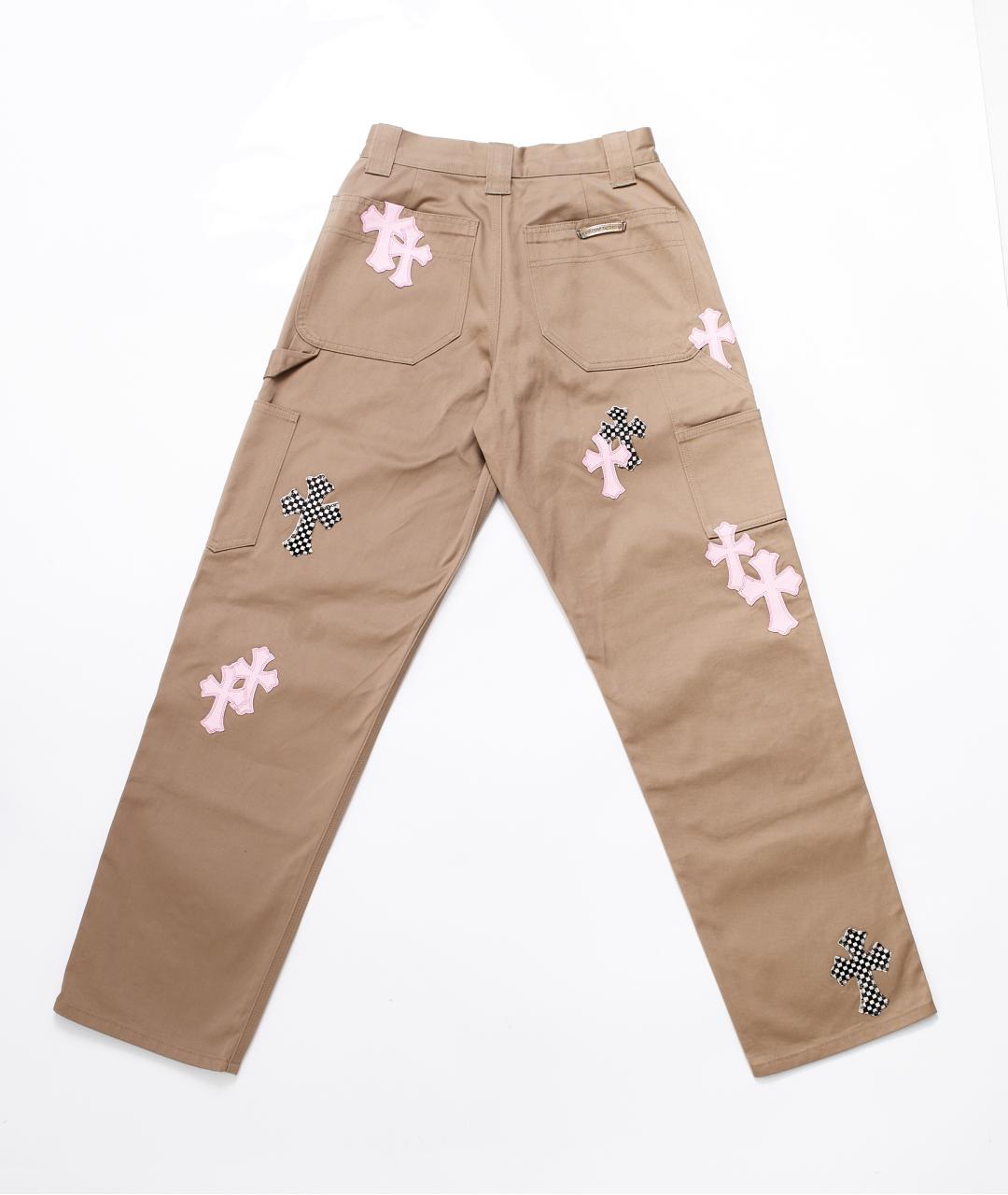 CHROME HEARTS Бежевые хлопковые брюки чинос, фото 2