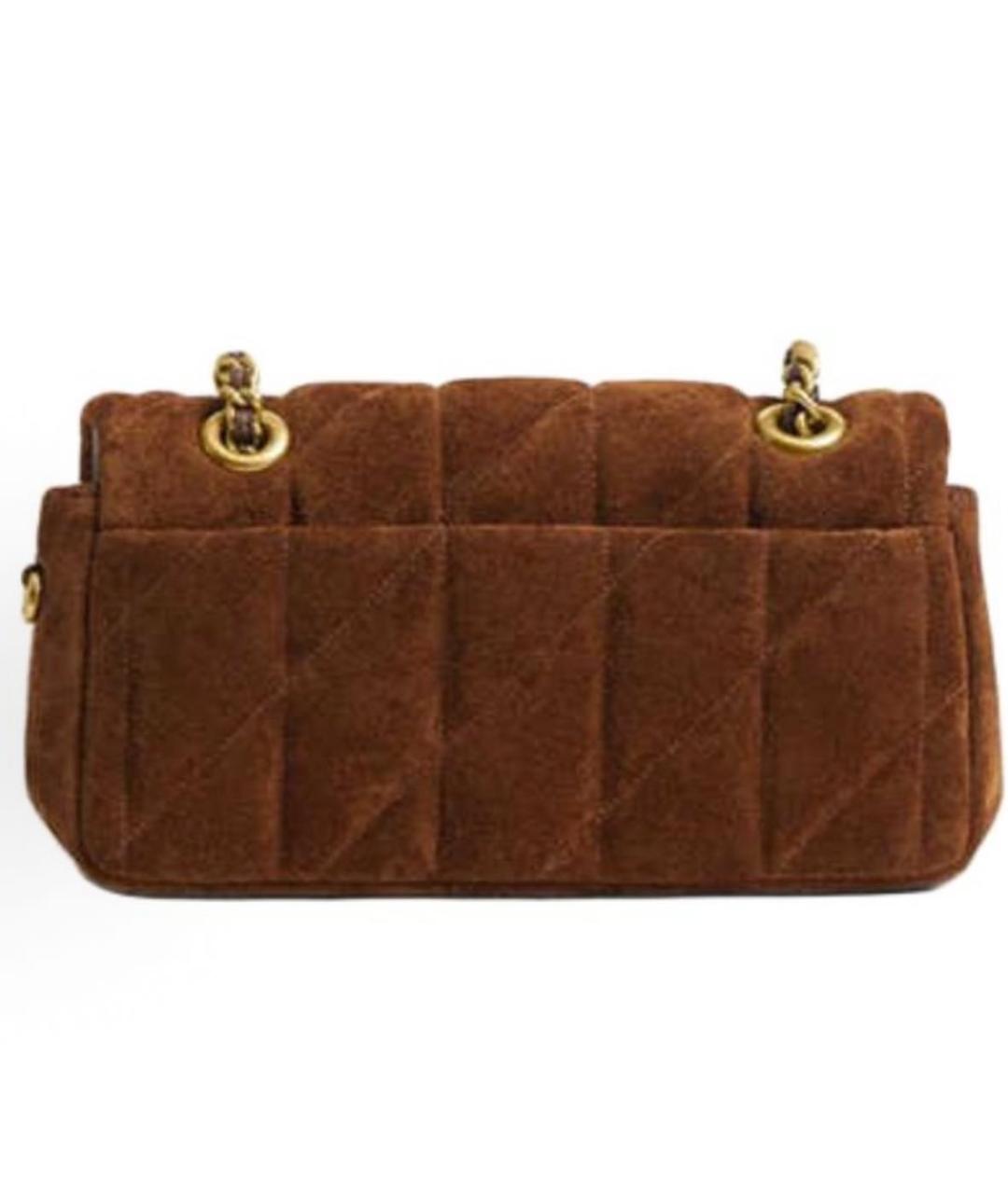 COACH Коричневая замшевая сумка через плечо, фото 2