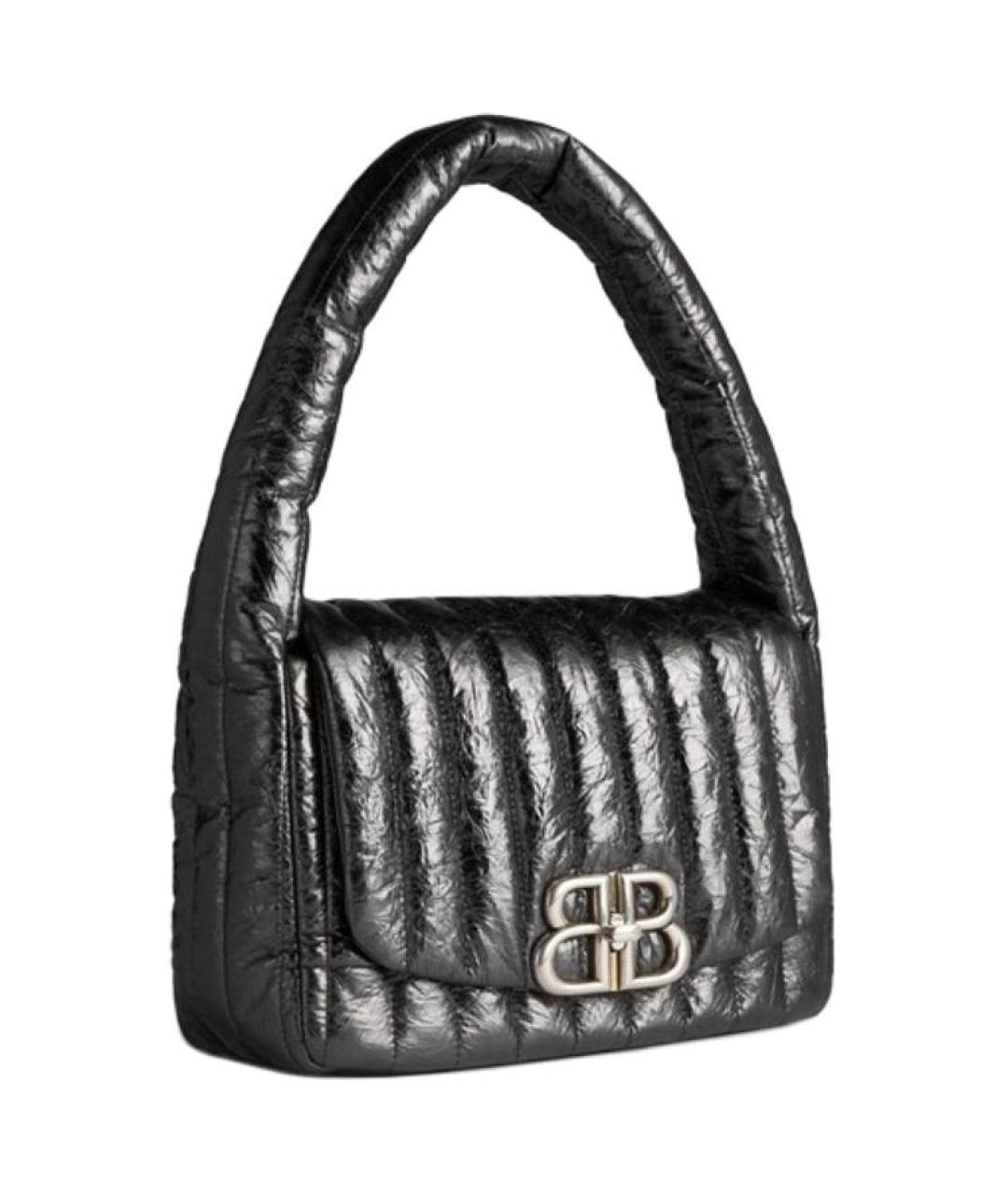 BALENCIAGA Черная кожаная сумка через плечо, фото 2