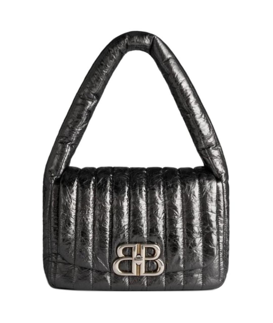 BALENCIAGA Черная кожаная сумка через плечо, фото 1