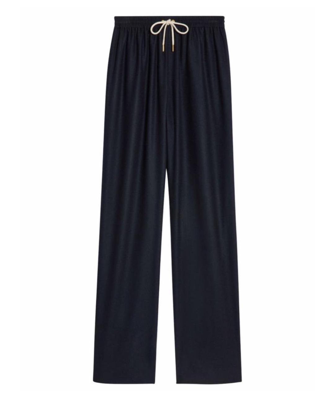 CELINE Синие прямые брюки, фото 1