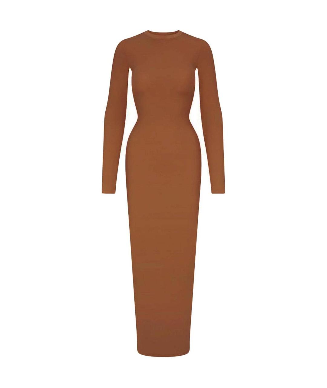 SKIMS Коричневое вечернее платье, фото 1