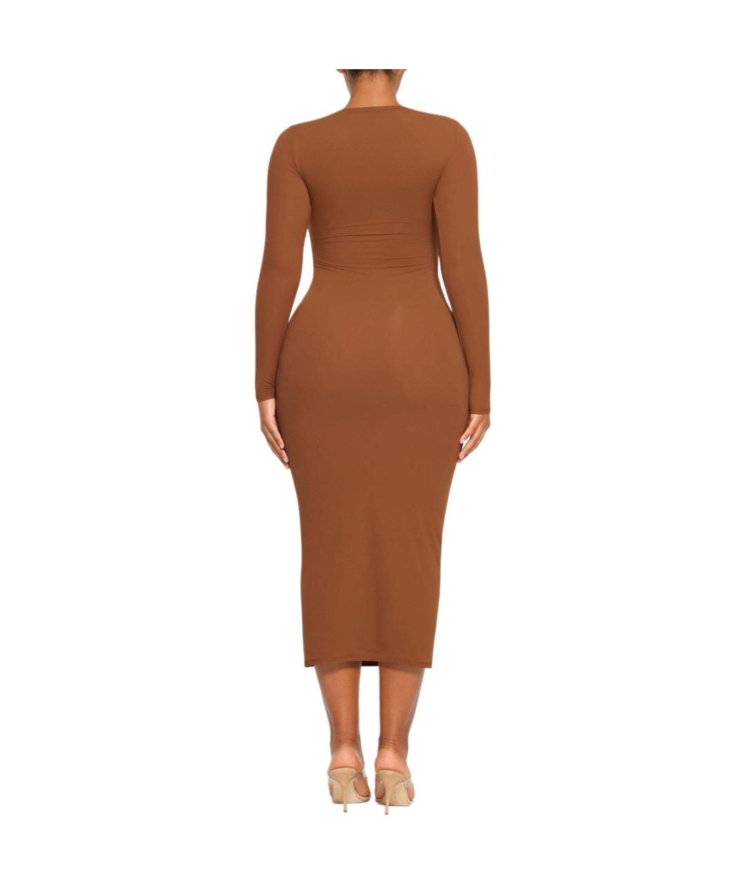 SKIMS Коричневое вечернее платье, фото 3