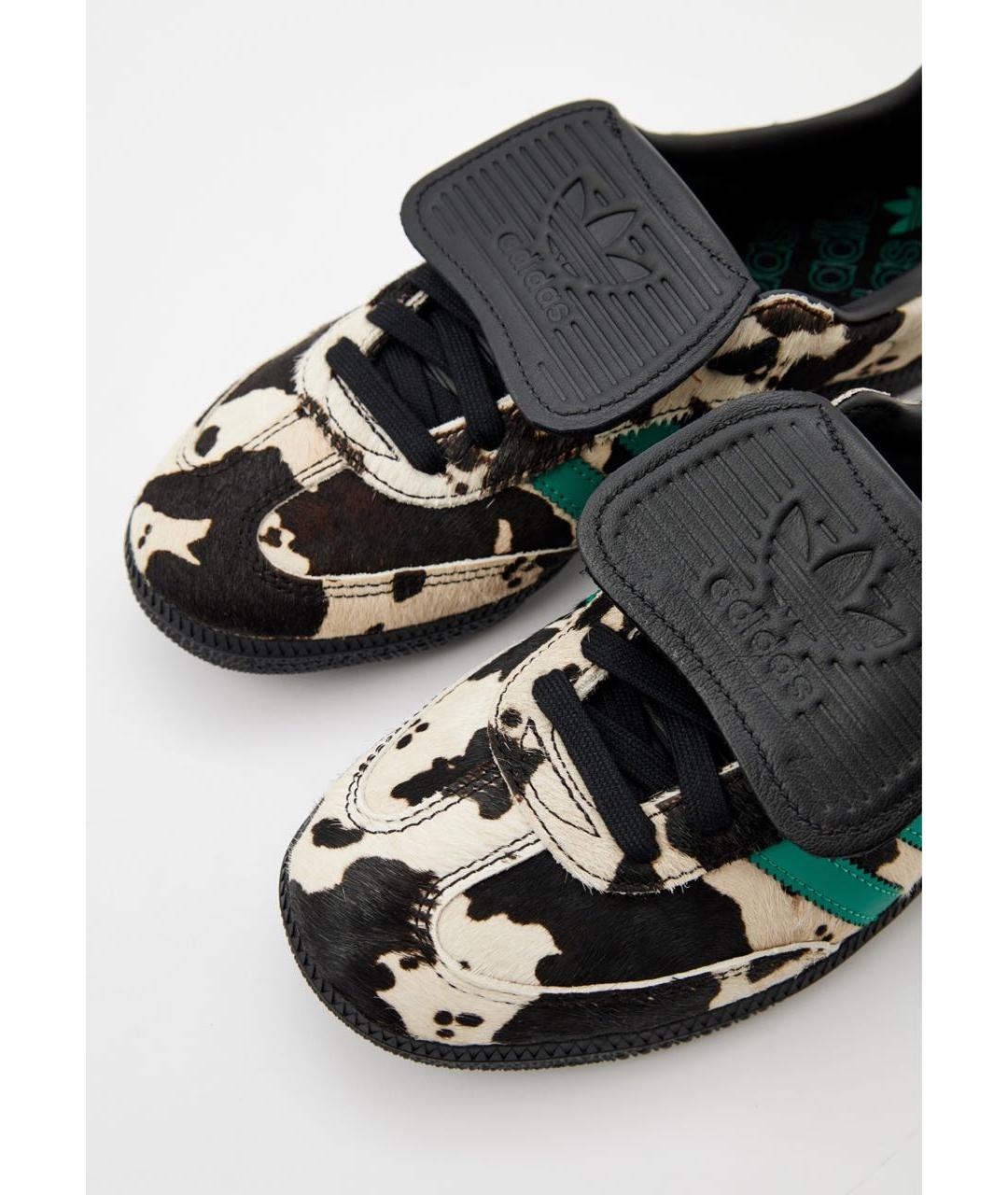 ADIDAS Черные кожаные кеды, фото 3