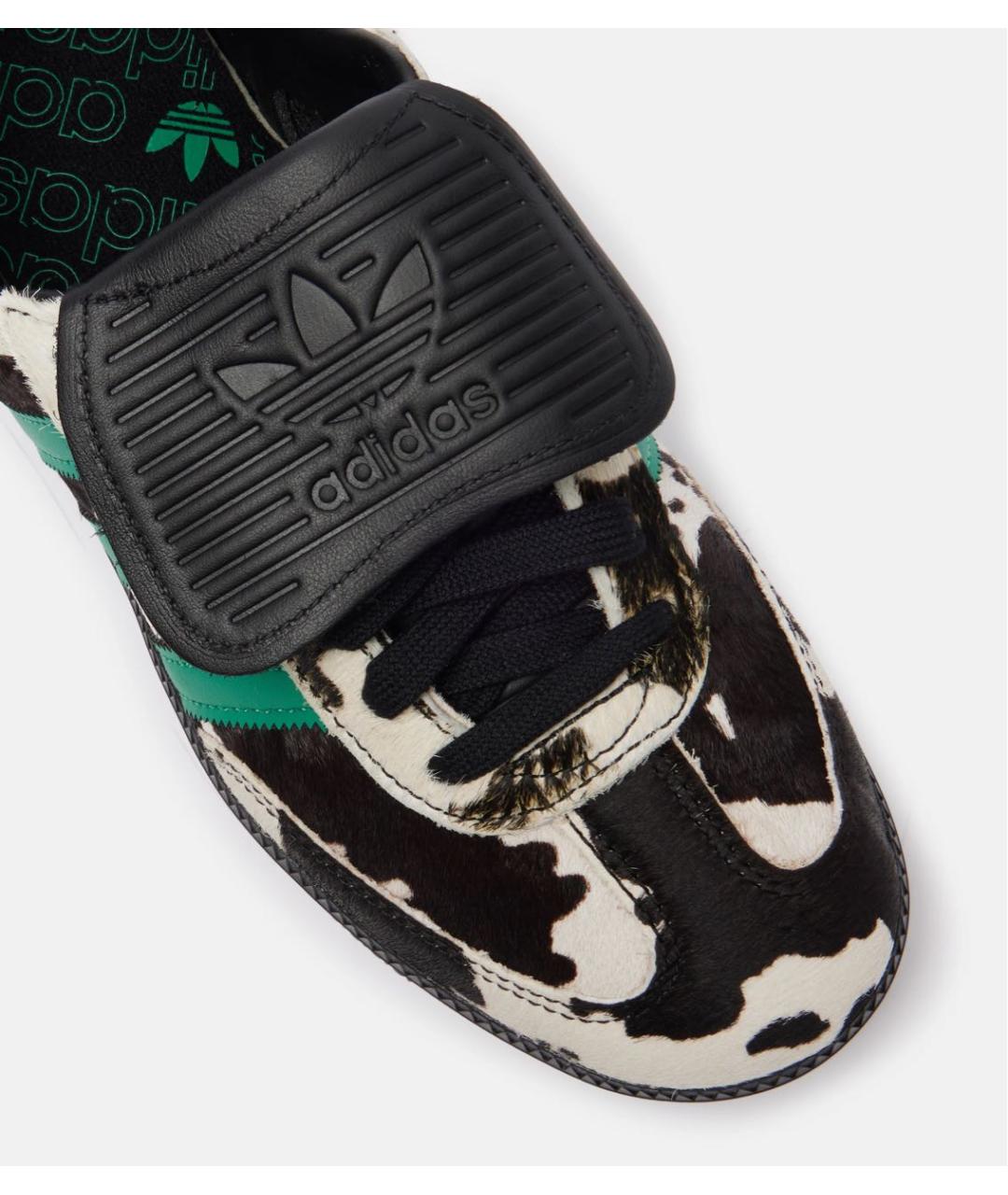 ADIDAS Черные кожаные кеды, фото 4