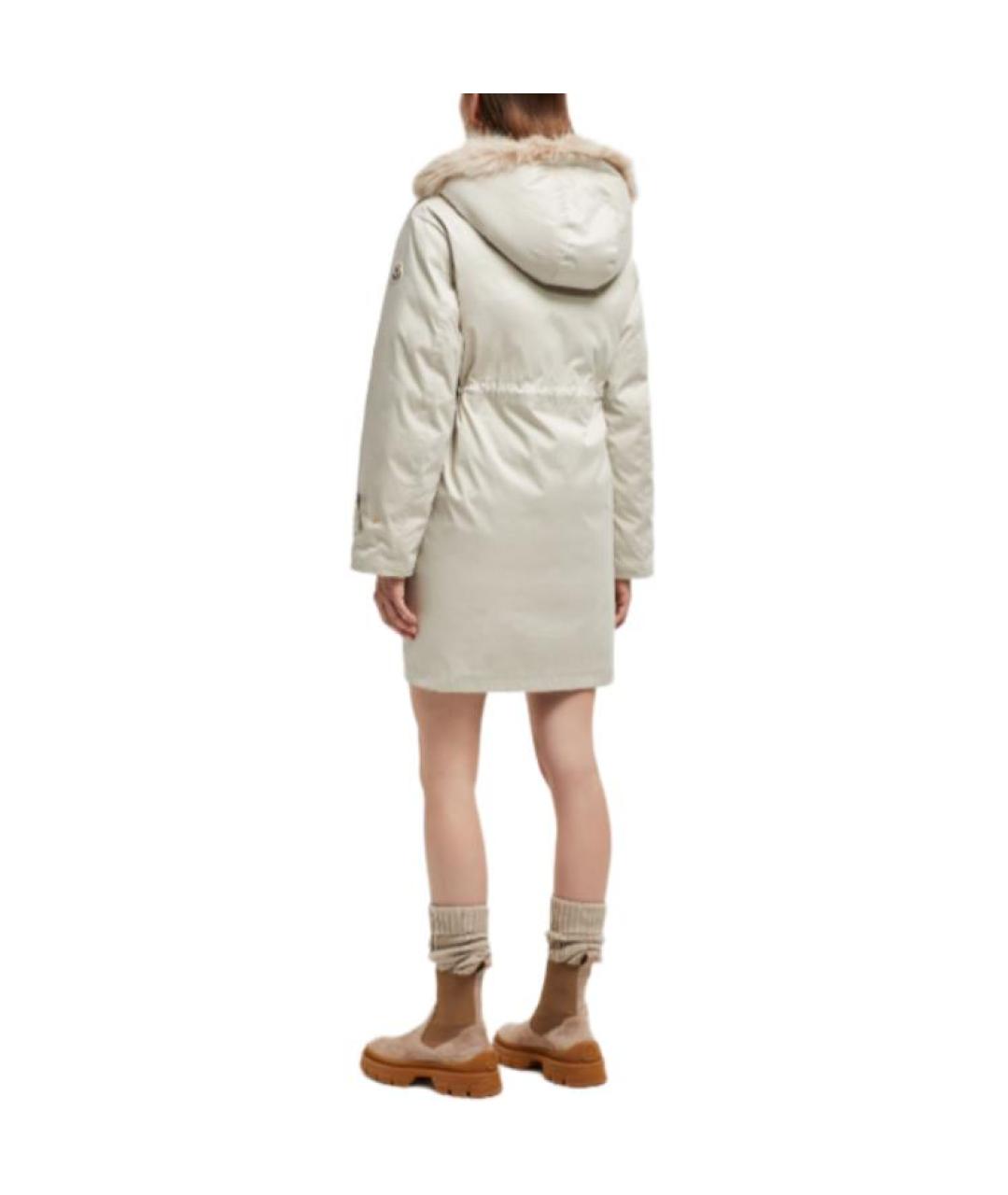 MONCLER Бежевый пуховик, фото 3