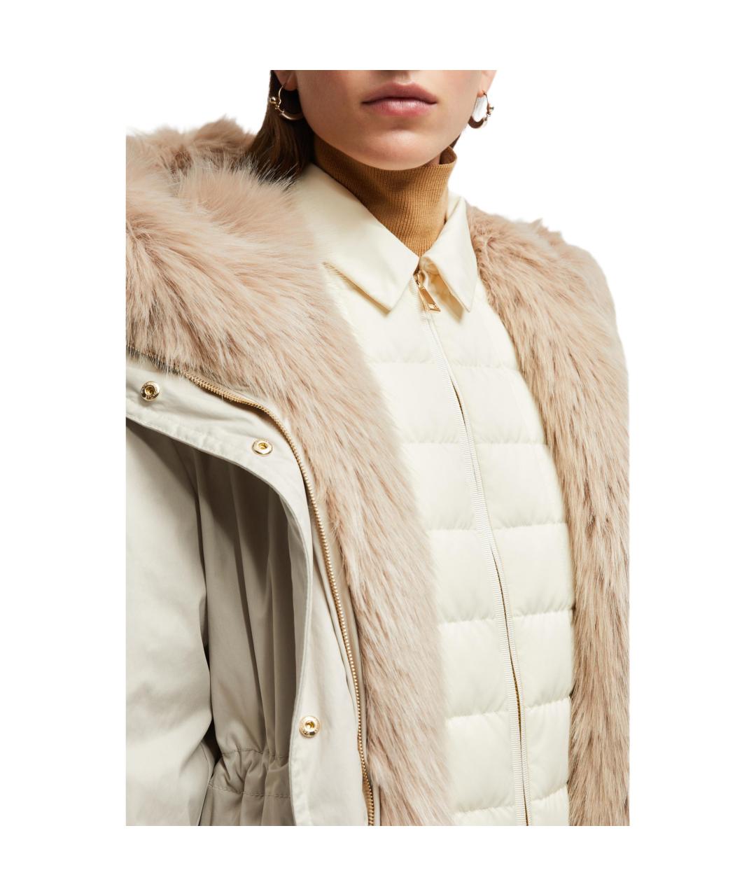 MONCLER Бежевый пуховик, фото 6