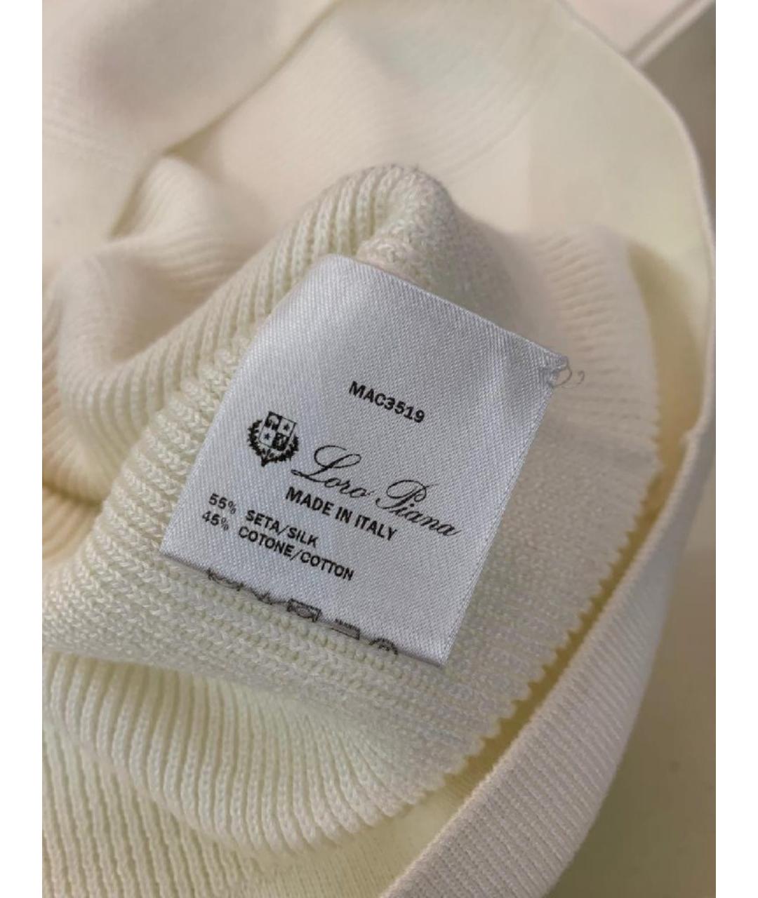 LORO PIANA Белый шелковый костюм с брюками, фото 6