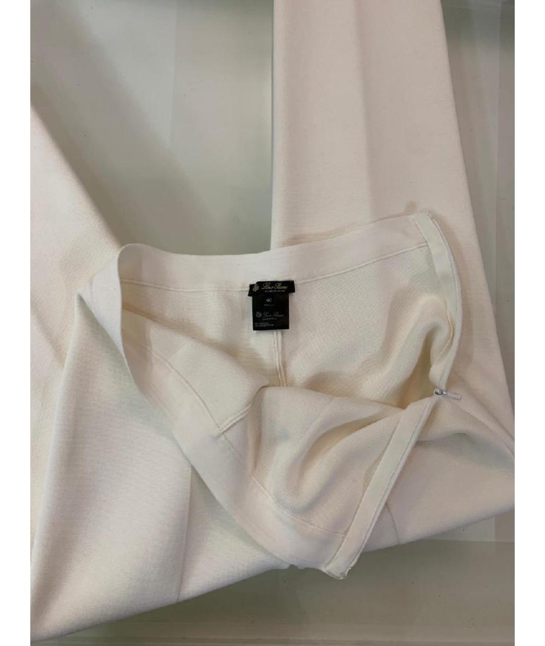LORO PIANA Белый шелковый костюм с брюками, фото 7