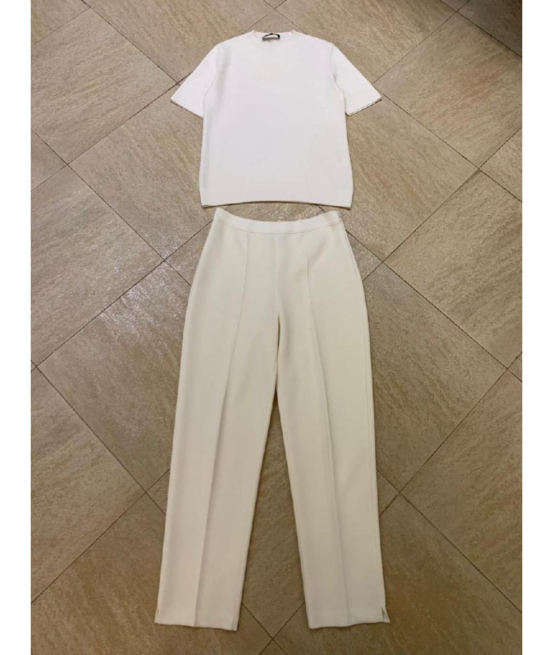 LORO PIANA Белый шелковый костюм с брюками, фото 10