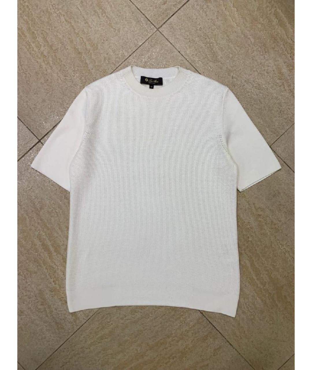 LORO PIANA Белый шелковый костюм с брюками, фото 3