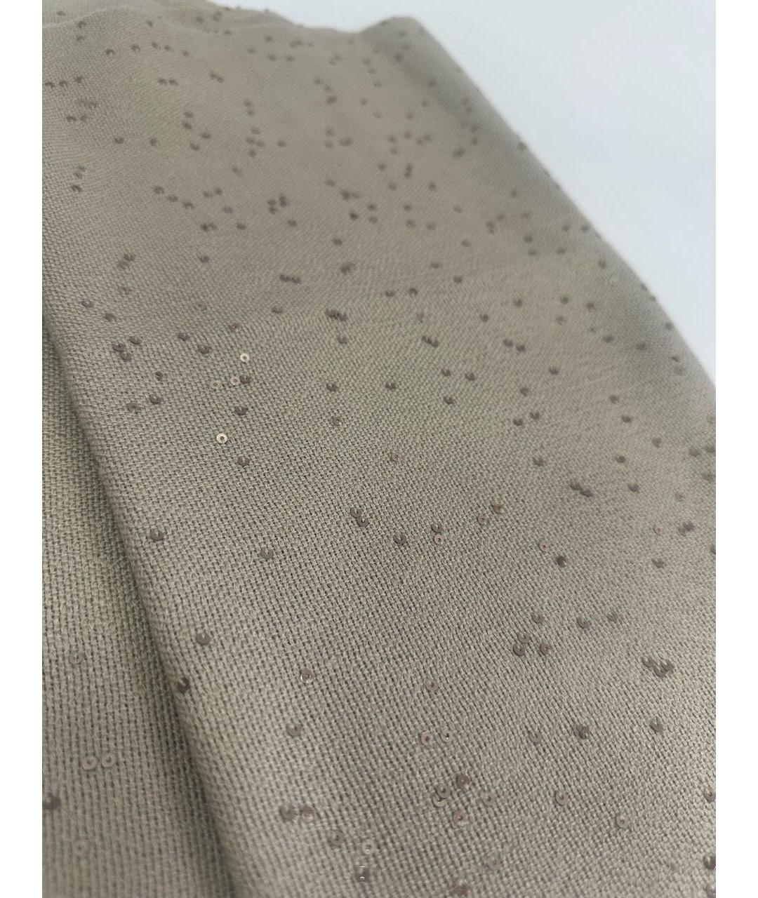 BRUNELLO CUCINELLI Бежевый кашемировый платок, фото 2