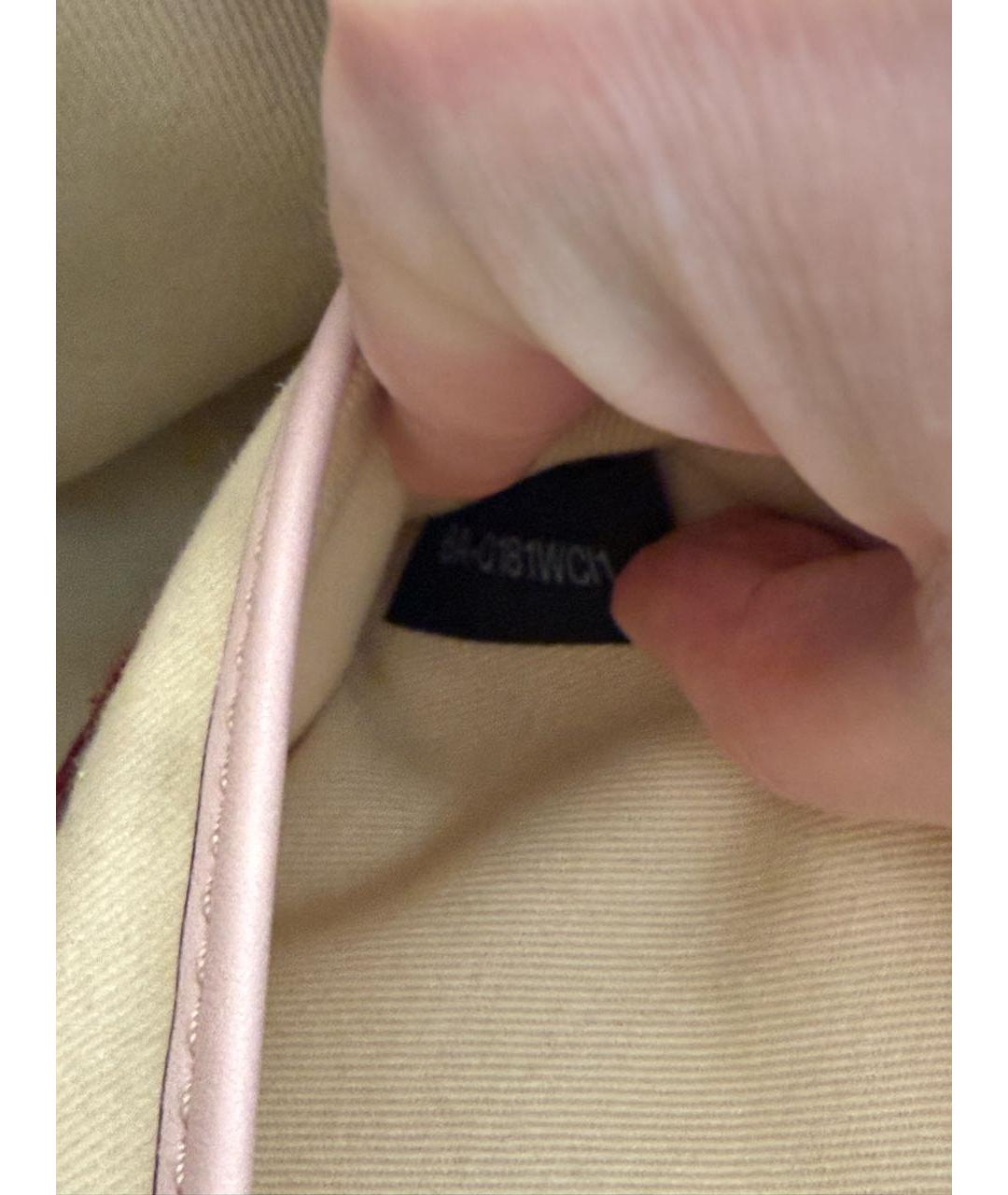 VALENTINO Розовая кожаная сумка через плечо, фото 6