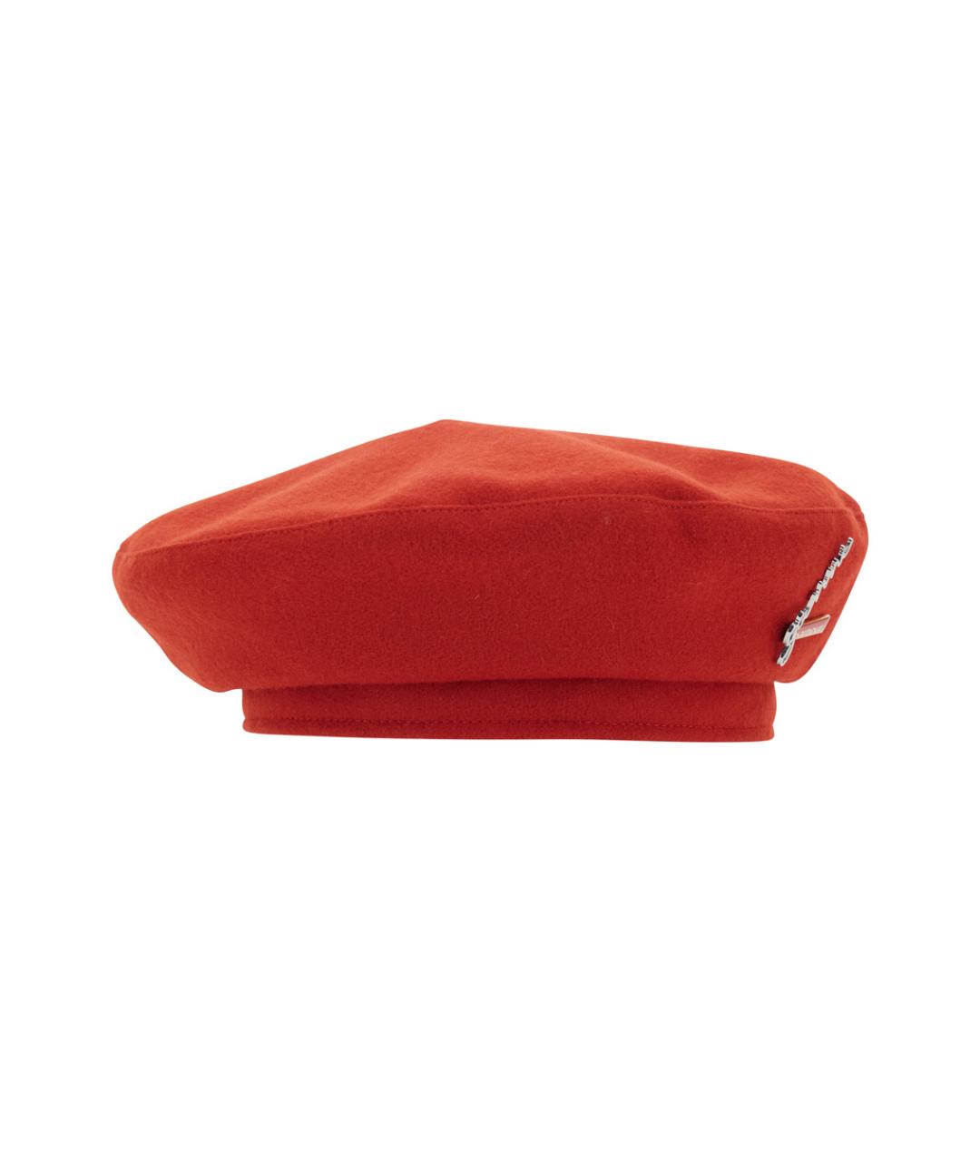 BARBOUR Красная шерстяная шапка, фото 1