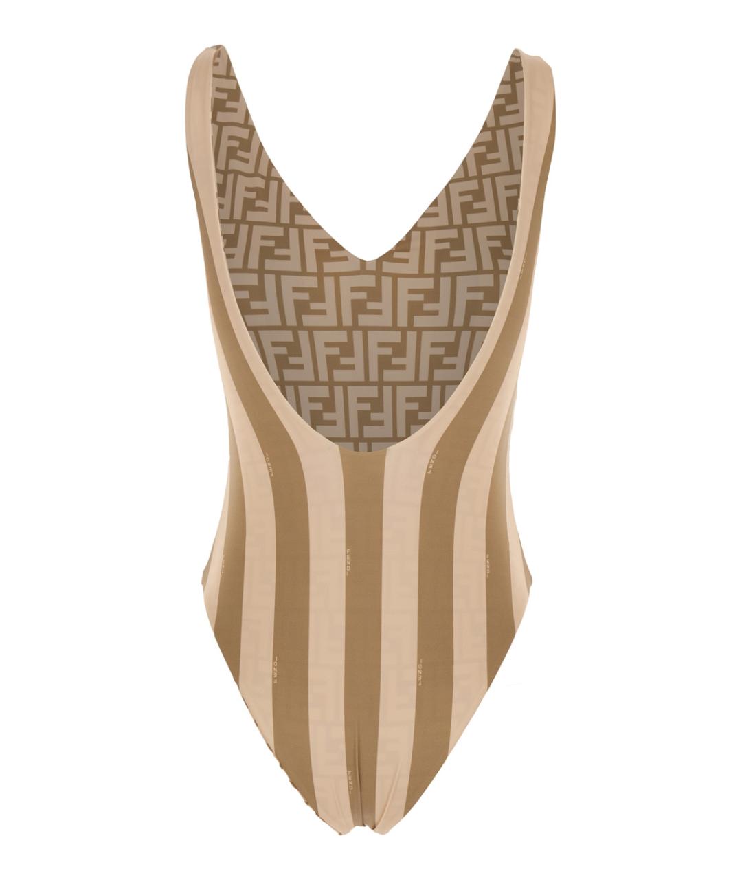 FENDI Бежевый полиамидовый купальник, фото 2