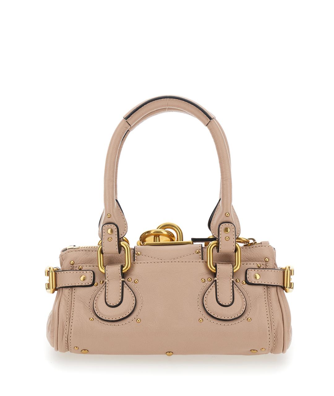 CHLOE Розовая кожаная сумка с короткими ручками, фото 2