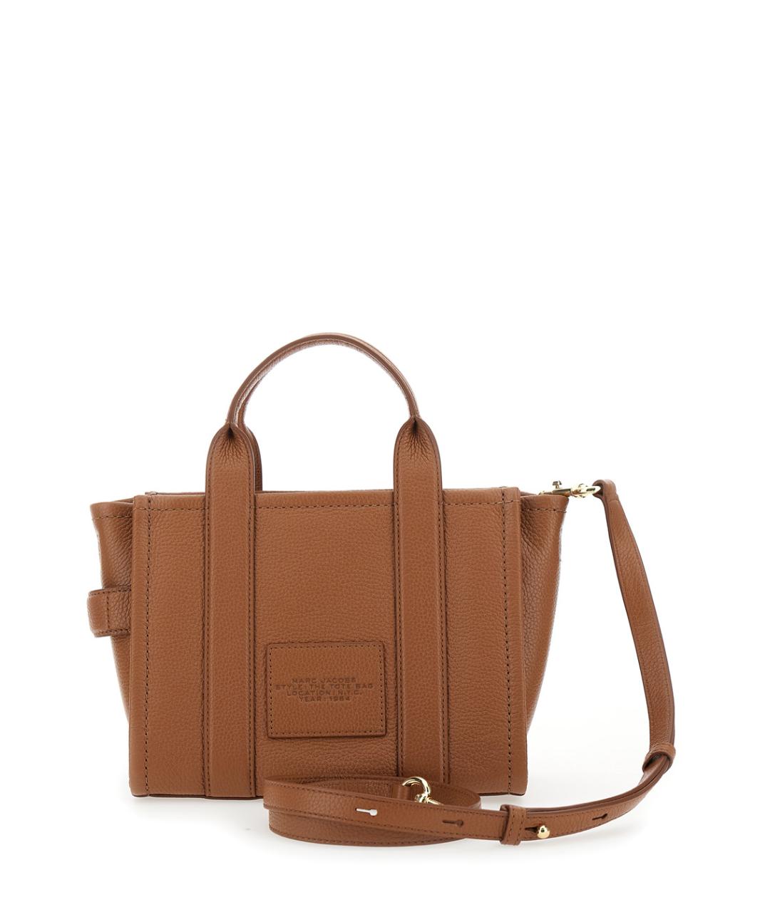 MARC JACOBS Коричневая кожаная сумка тоут, фото 2