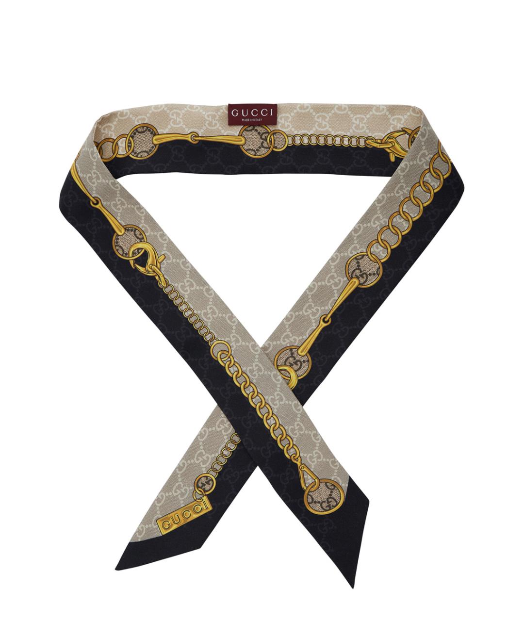 GUCCI Мульти шелковый шарф, фото 2