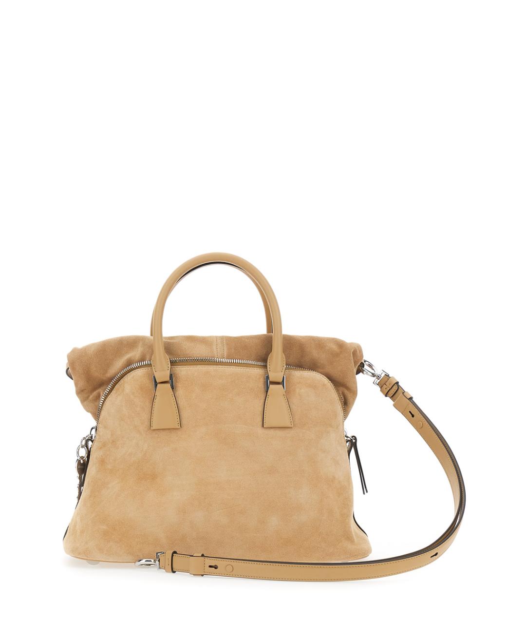 MAISON MARGIELA Бежевая кожаная сумка через плечо, фото 2