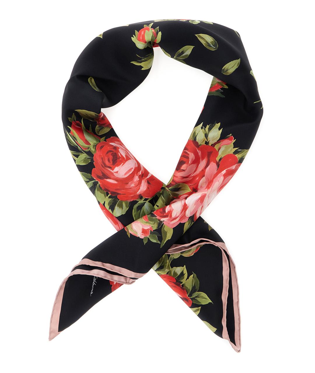 DOLCE&GABBANA Мульти шелковый шарф, фото 2