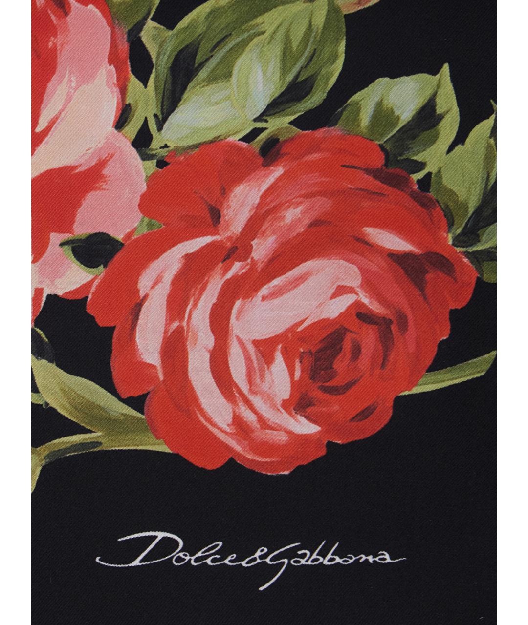 DOLCE&GABBANA Мульти шелковый шарф, фото 3