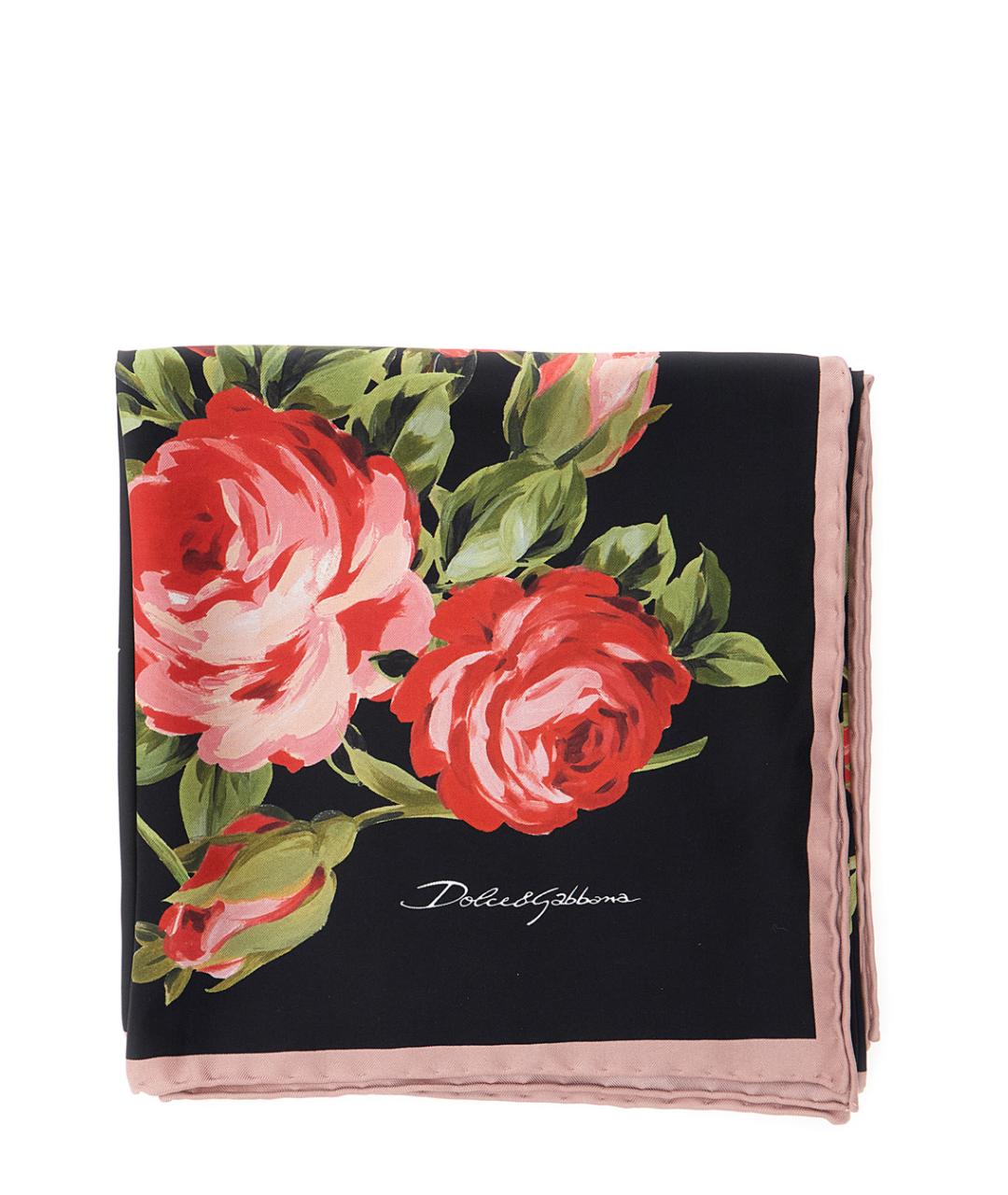 DOLCE&GABBANA Мульти шелковый шарф, фото 1