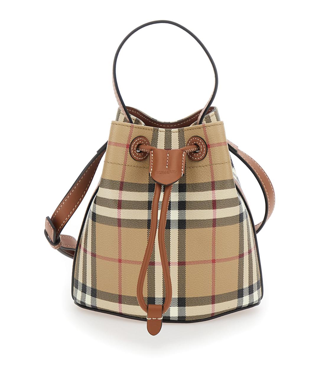 BURBERRY Бежевая сумка с короткими ручками, фото 1