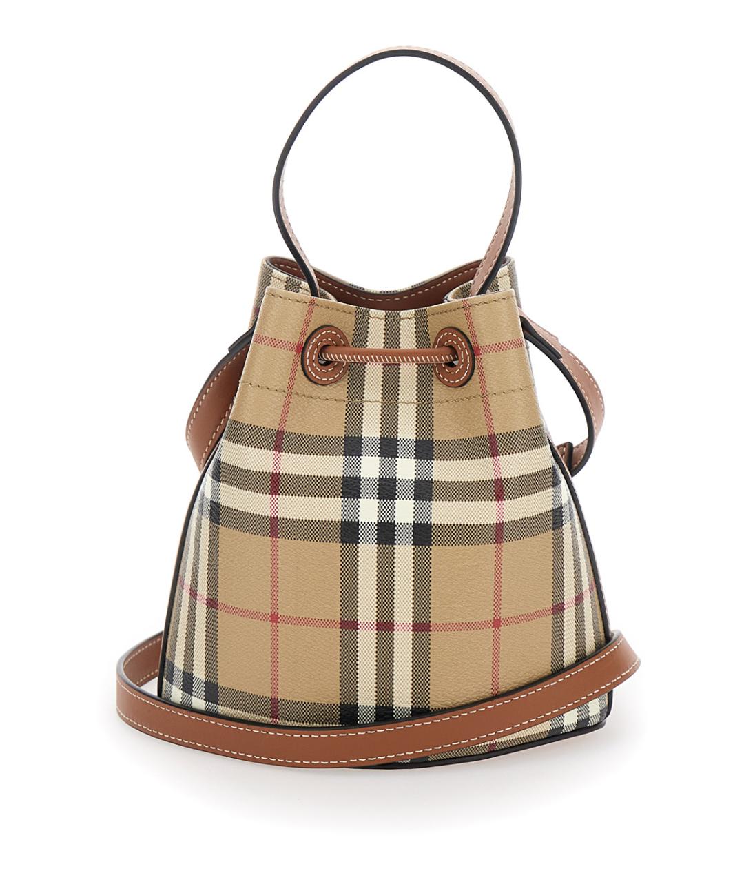 BURBERRY Бежевая сумка с короткими ручками, фото 2