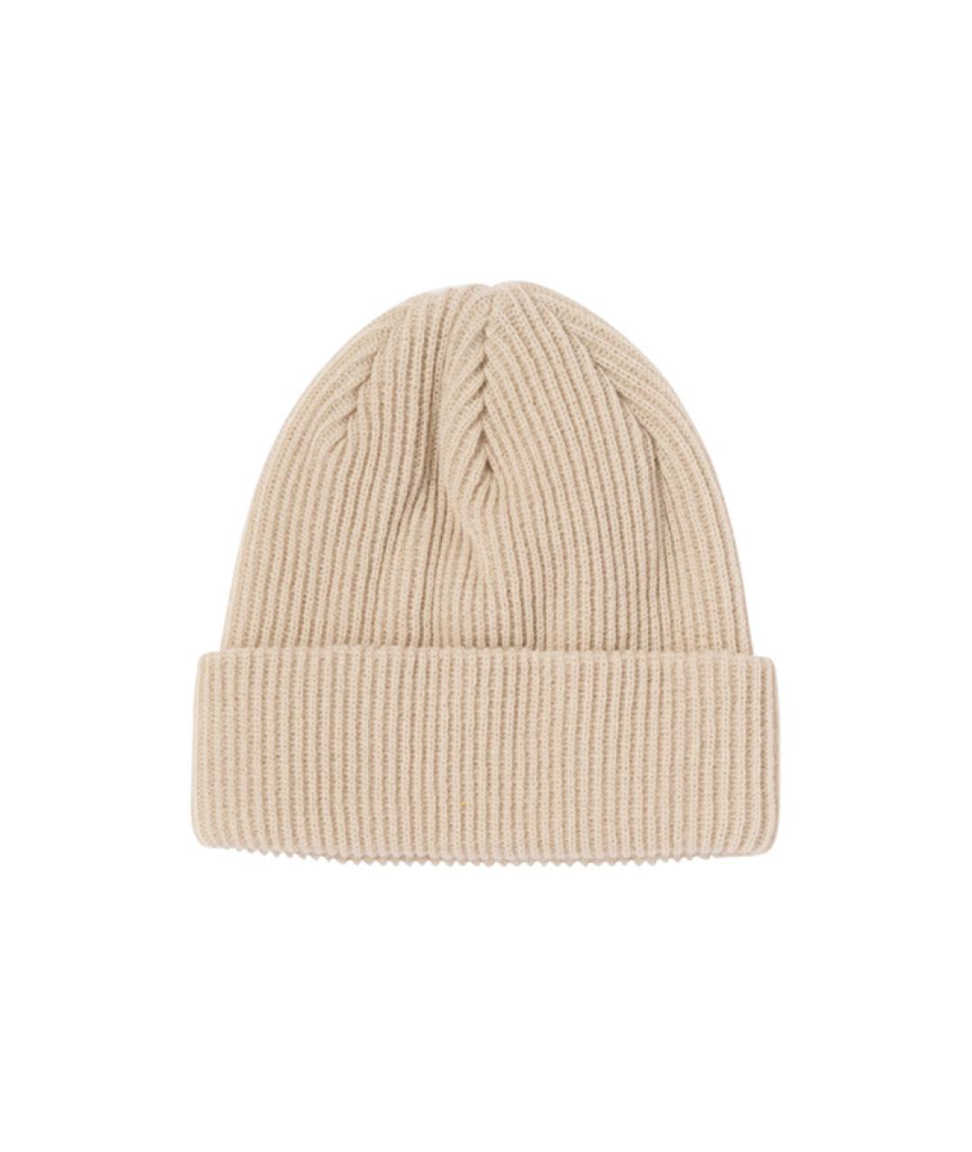 STUSSY Бежевая синтетическая шапка, фото 2