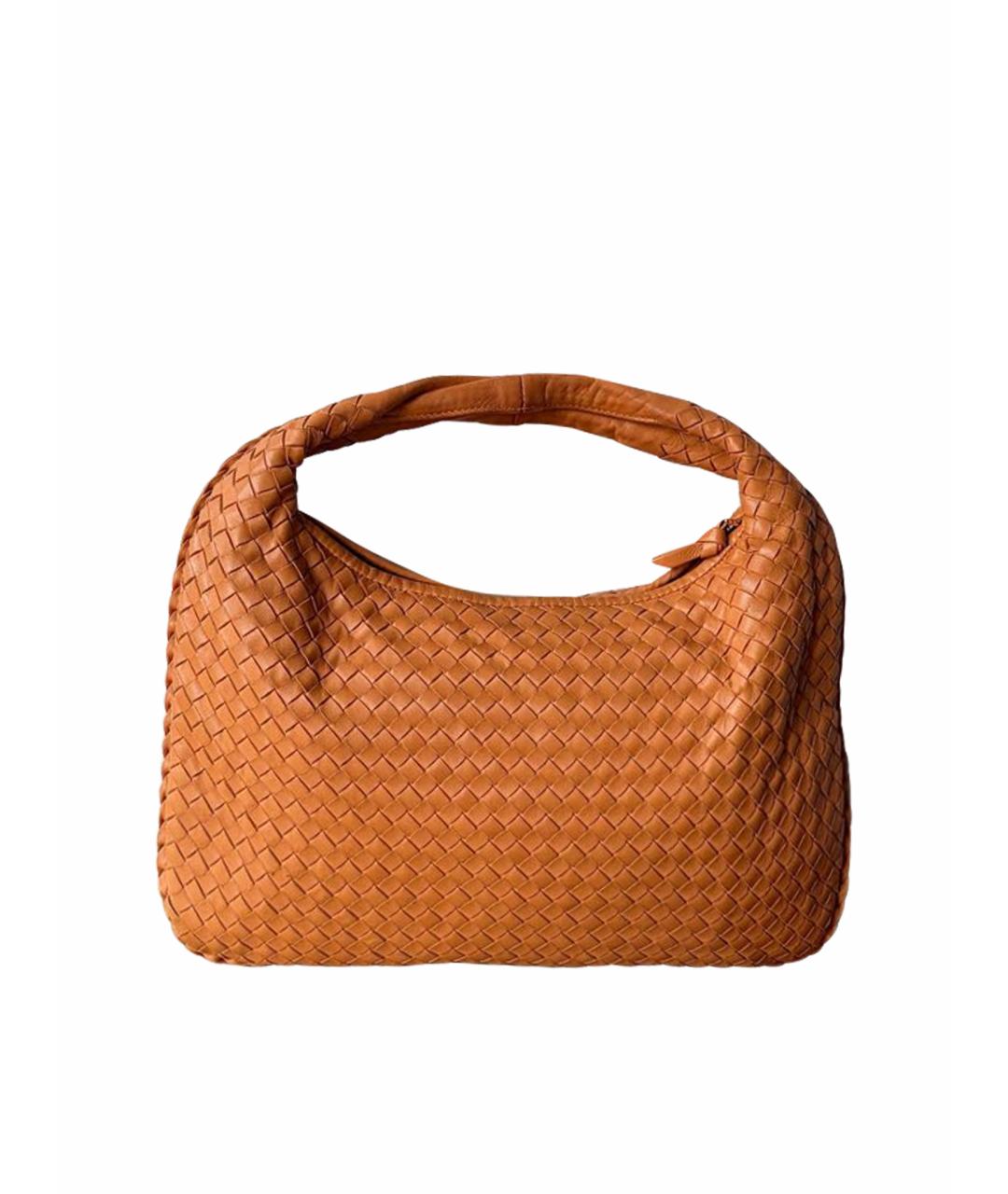 BOTTEGA VENETA Оранжевая кожаная сумка через плечо, фото 1